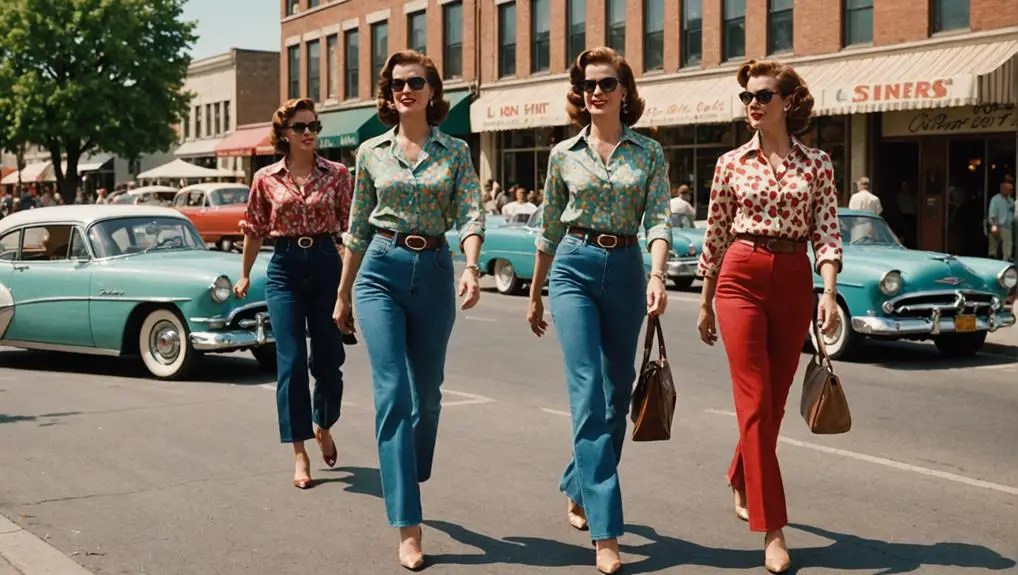 1950s fashion 50's outfit ideas with jeans 0080