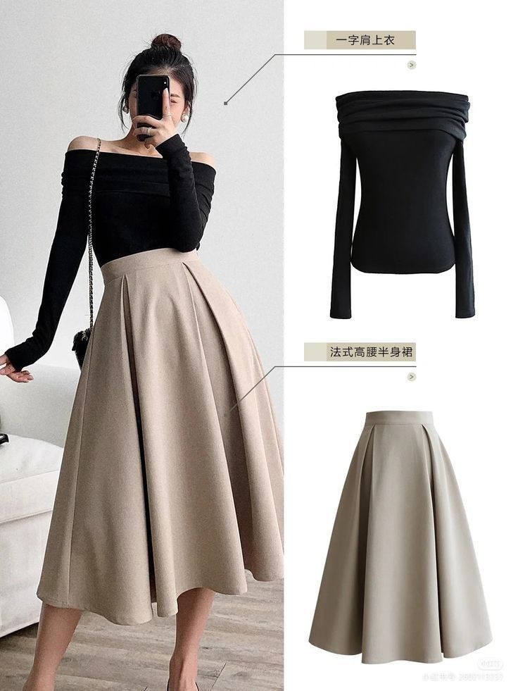 a line skirt outfit ideas 0012