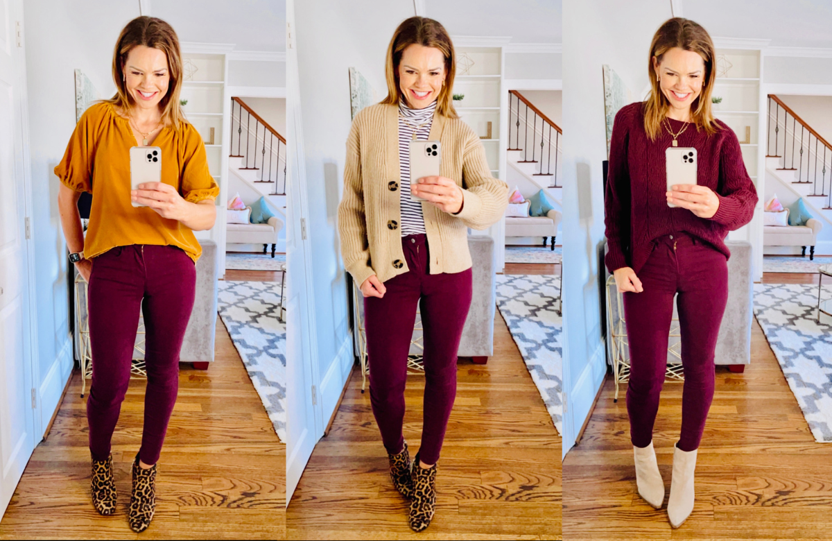 affordable Burgundy outfit ideas for students