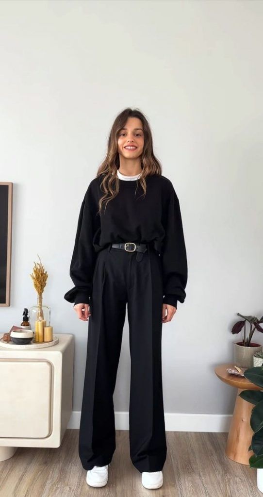 all black outfit ideas for work 0026