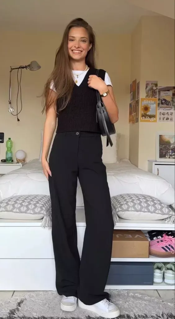 all black outfit ideas for work 0044