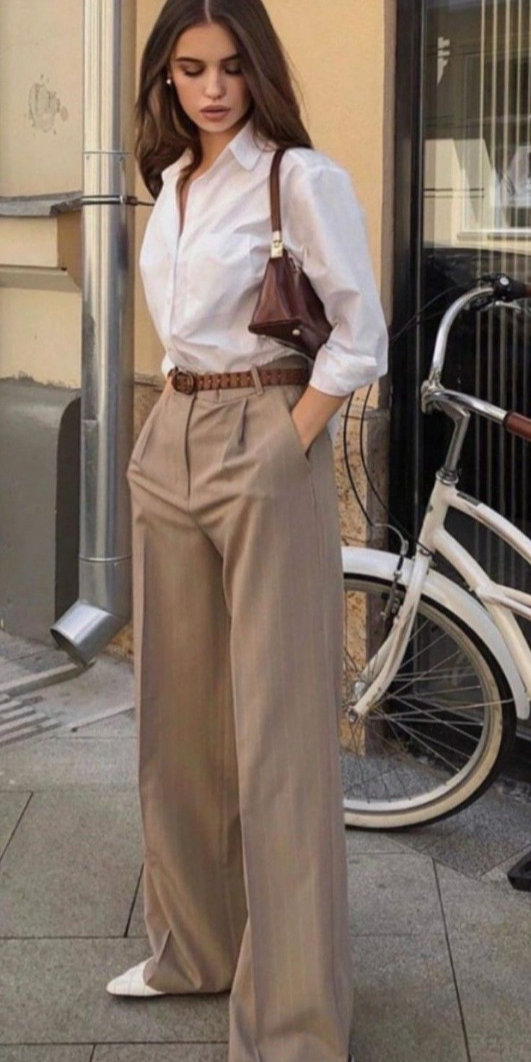 beige pants outfit ideas 0006