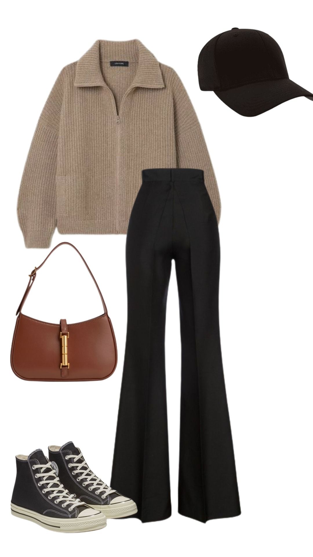 beige pants outfit ideas 0034