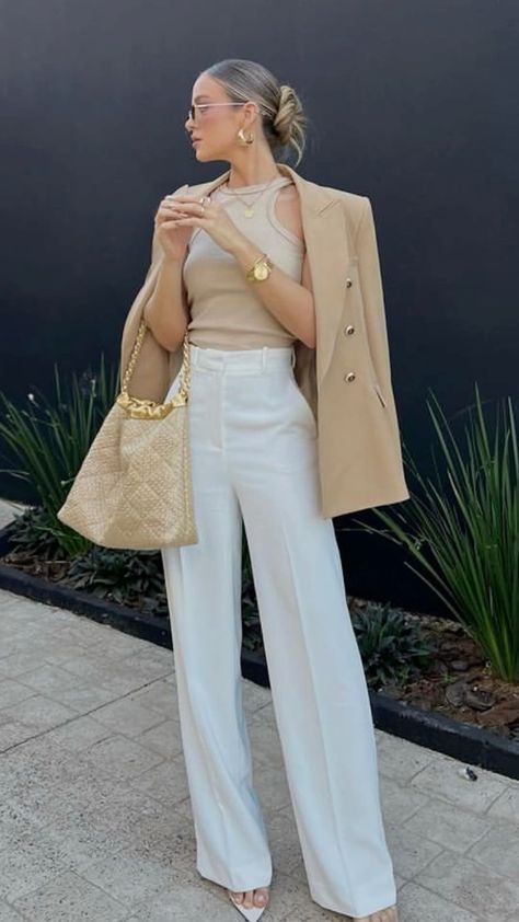 beige pants outfit ideas 0046