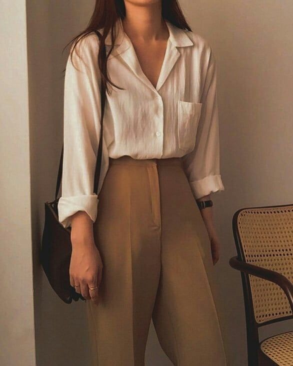 beige pants outfit ideas 0057