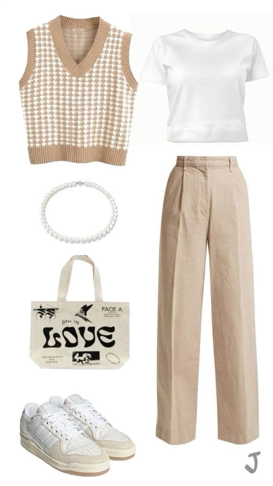 beige sweater outfit ideas 0050