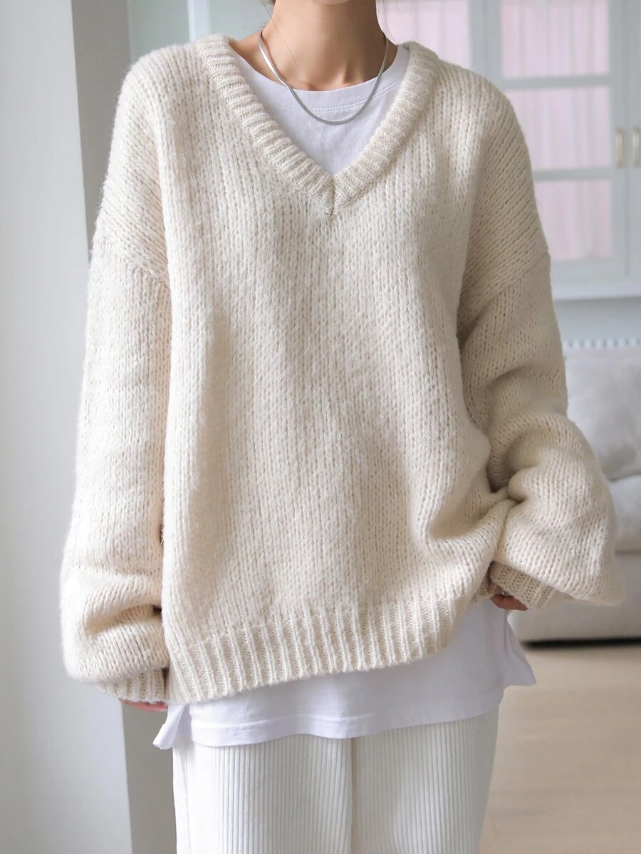 beige sweater outfit ideas 0067