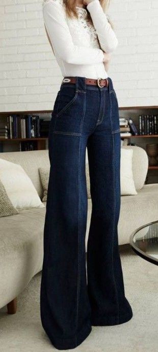 bell bottom jeans outfit ideas 0062