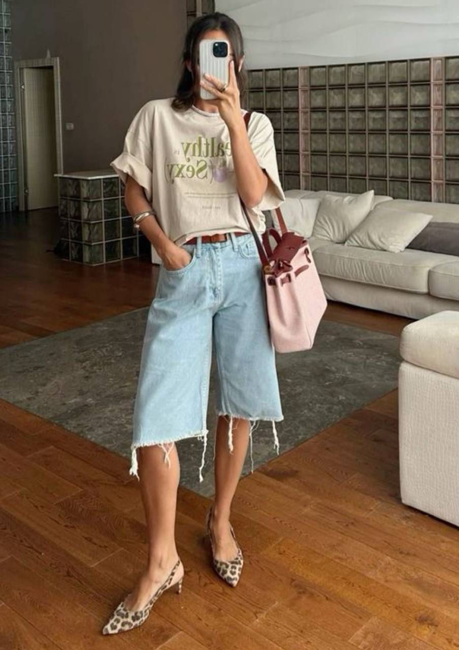 bermuda shorts outfit ideas 0015