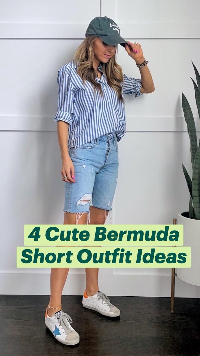 bermuda shorts outfit ideas 0023