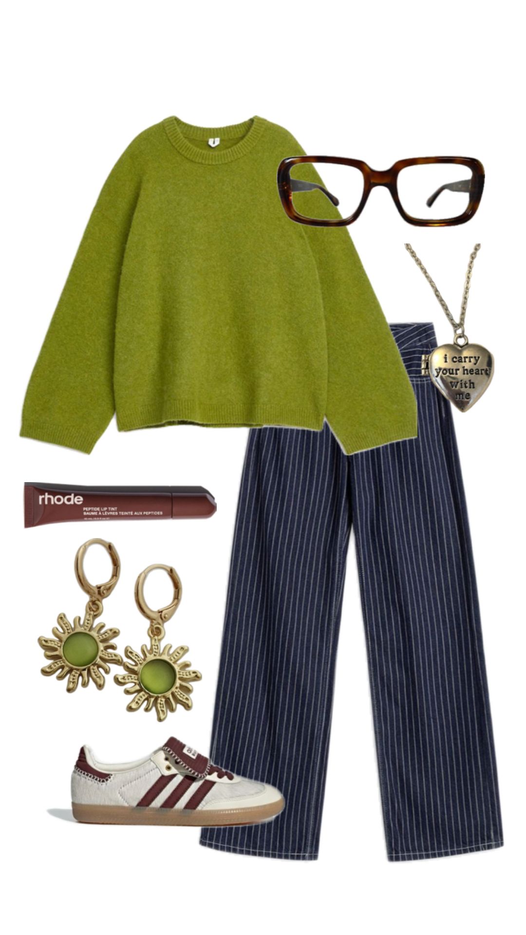 best colors to pair with green sweater dress