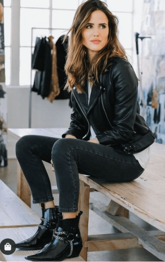 best moto jacket outfits for fall