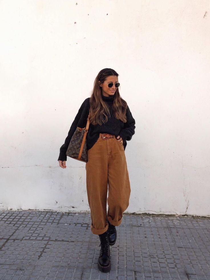 black and brown outfit ideas 0078