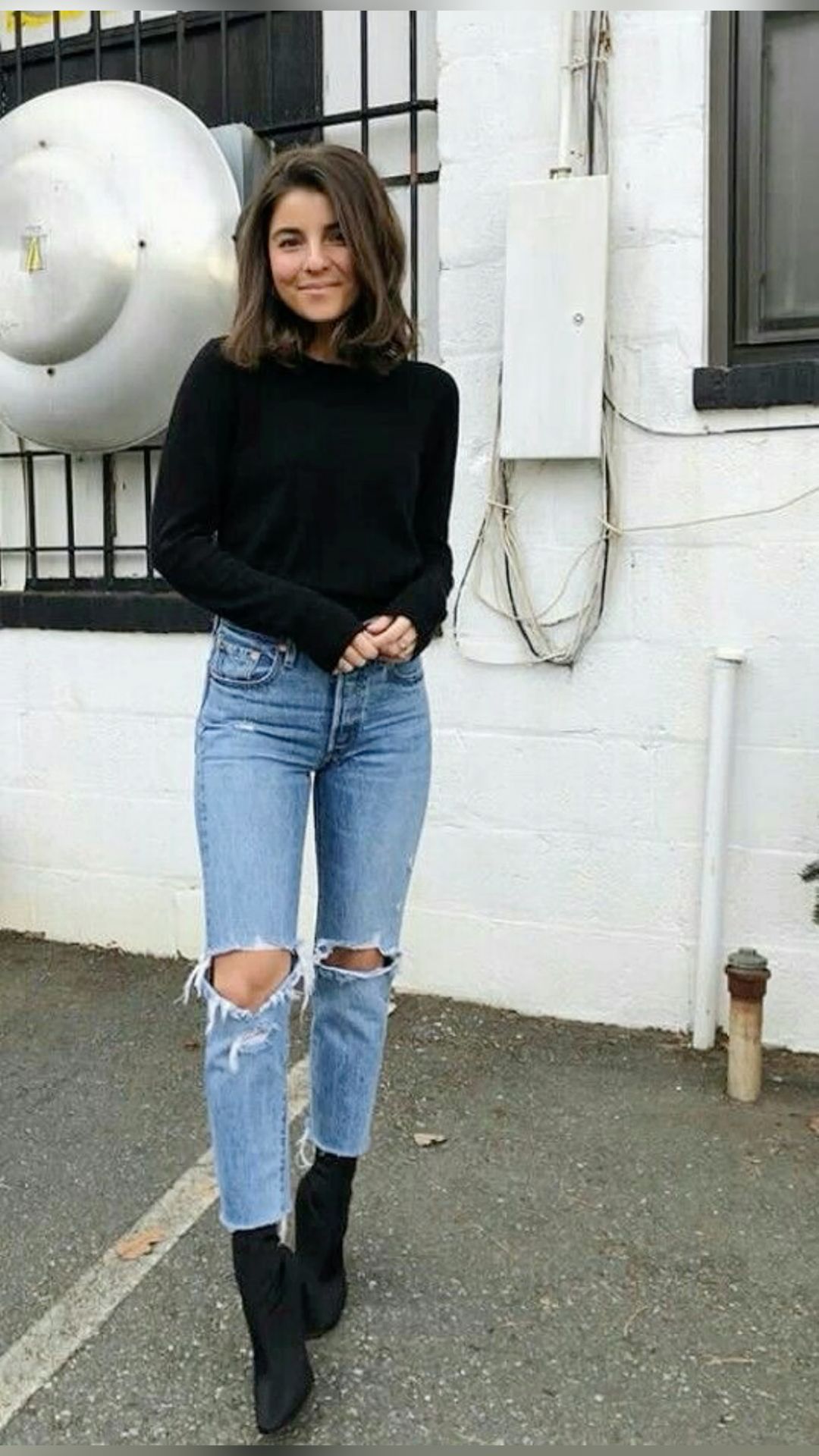 black booties outfit ideas for fall