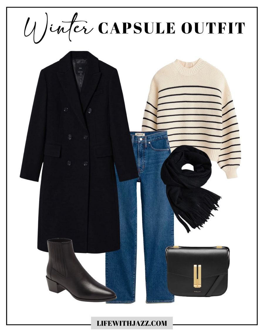 black coat outfit ideas 0043