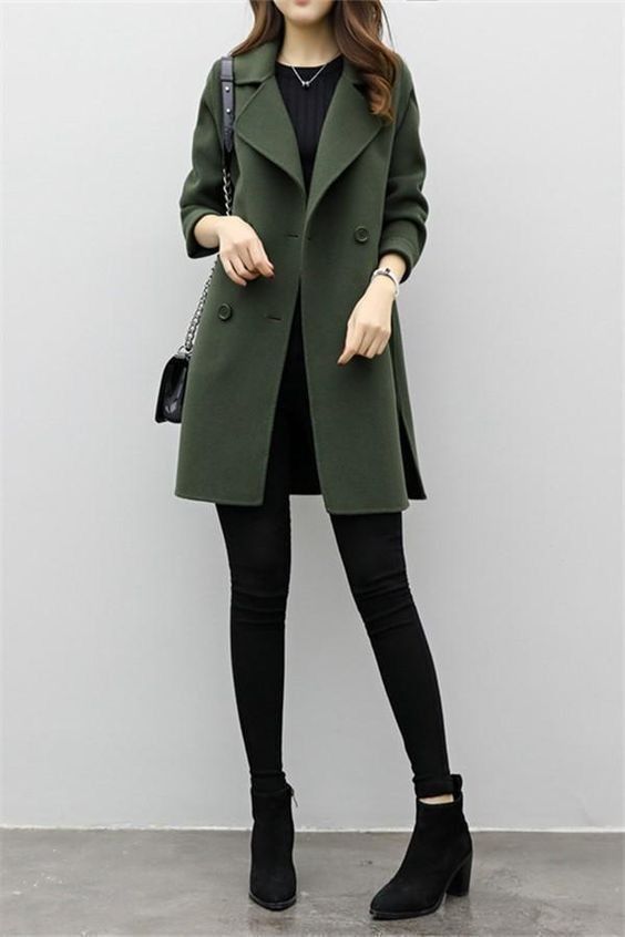 black coat outfit ideas 0052