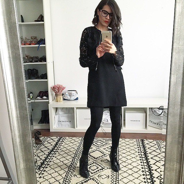 black leather tights outfit ideas 0071