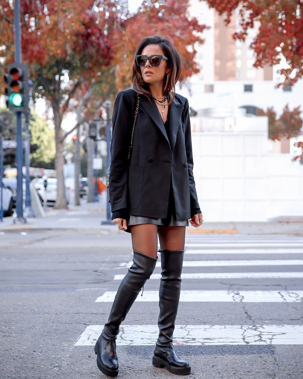 black leather tights outfit inspiration for any occasion