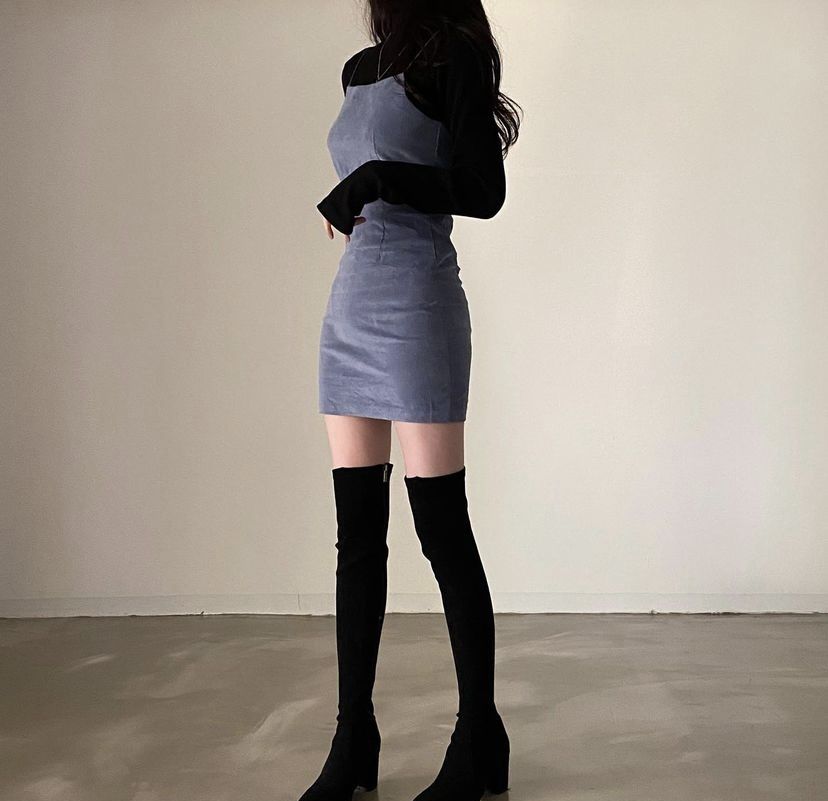 black long boots outfit ideas 0057