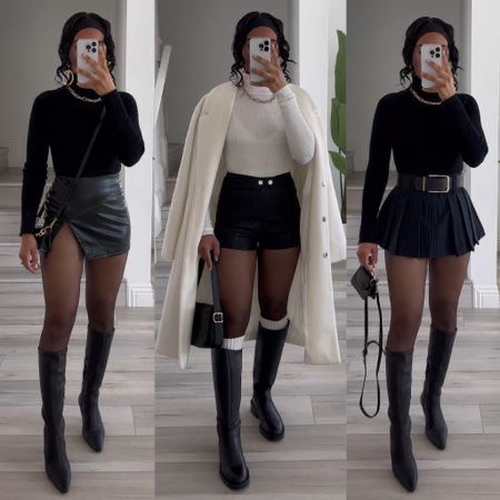 black long boots outfit ideas 0082