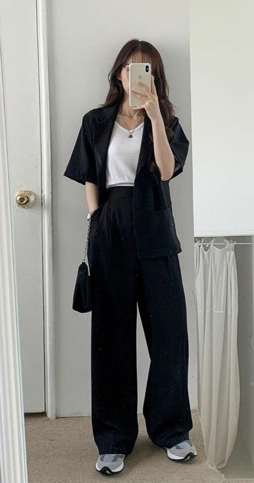 black pants outfit ideas 0034