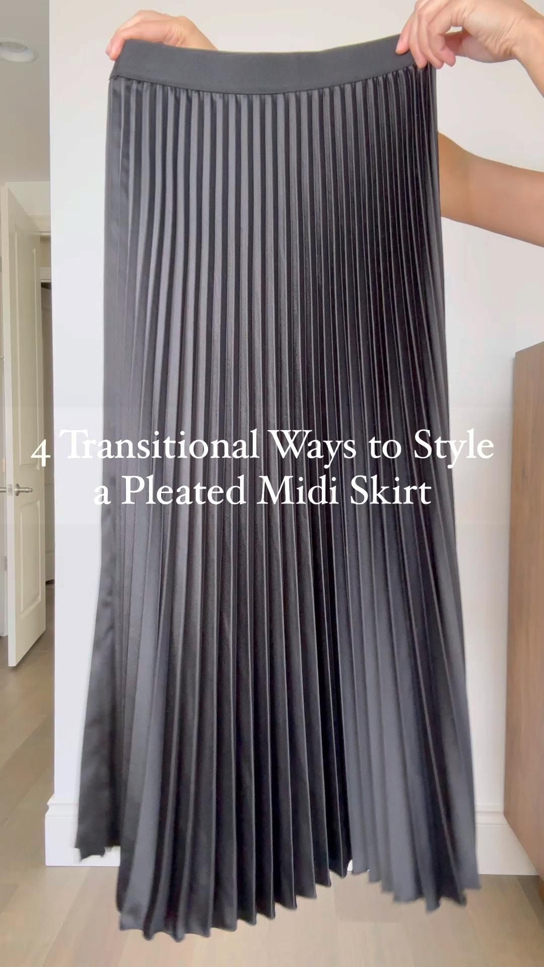 black pleated skirt outfit ideas 0015