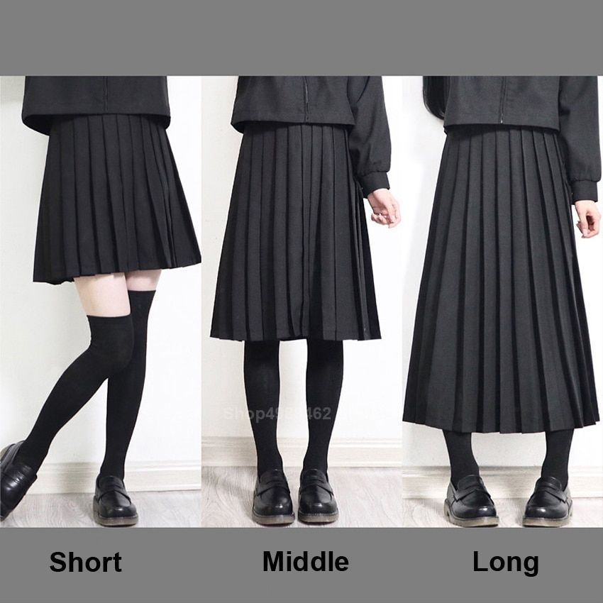 black pleated skirt outfit ideas 0053