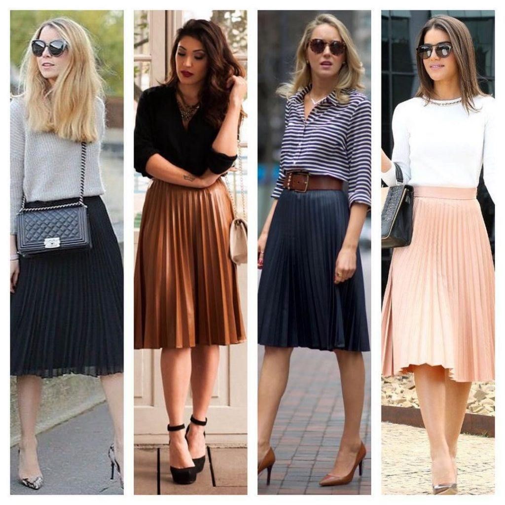 black pleated skirt outfit ideas 0082