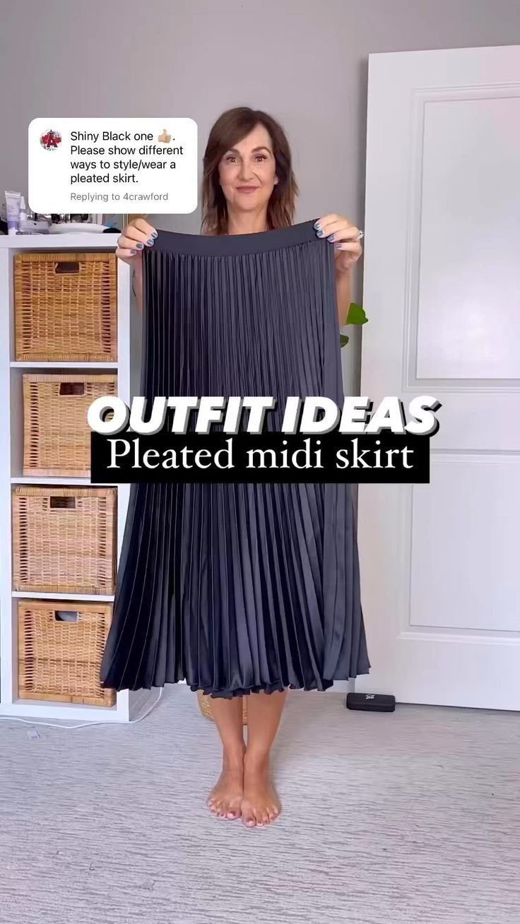 black pleated skirt outfit ideas 0084