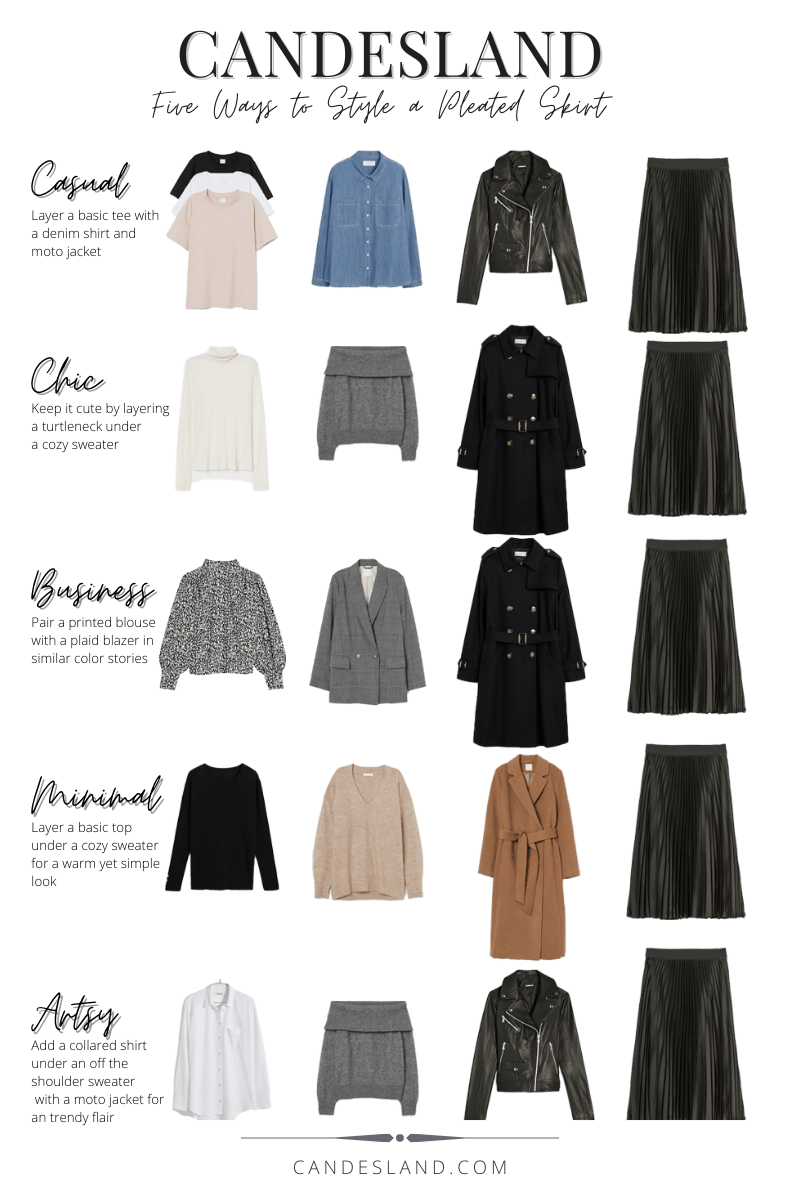 black pleated skirt outfit ideas 0087