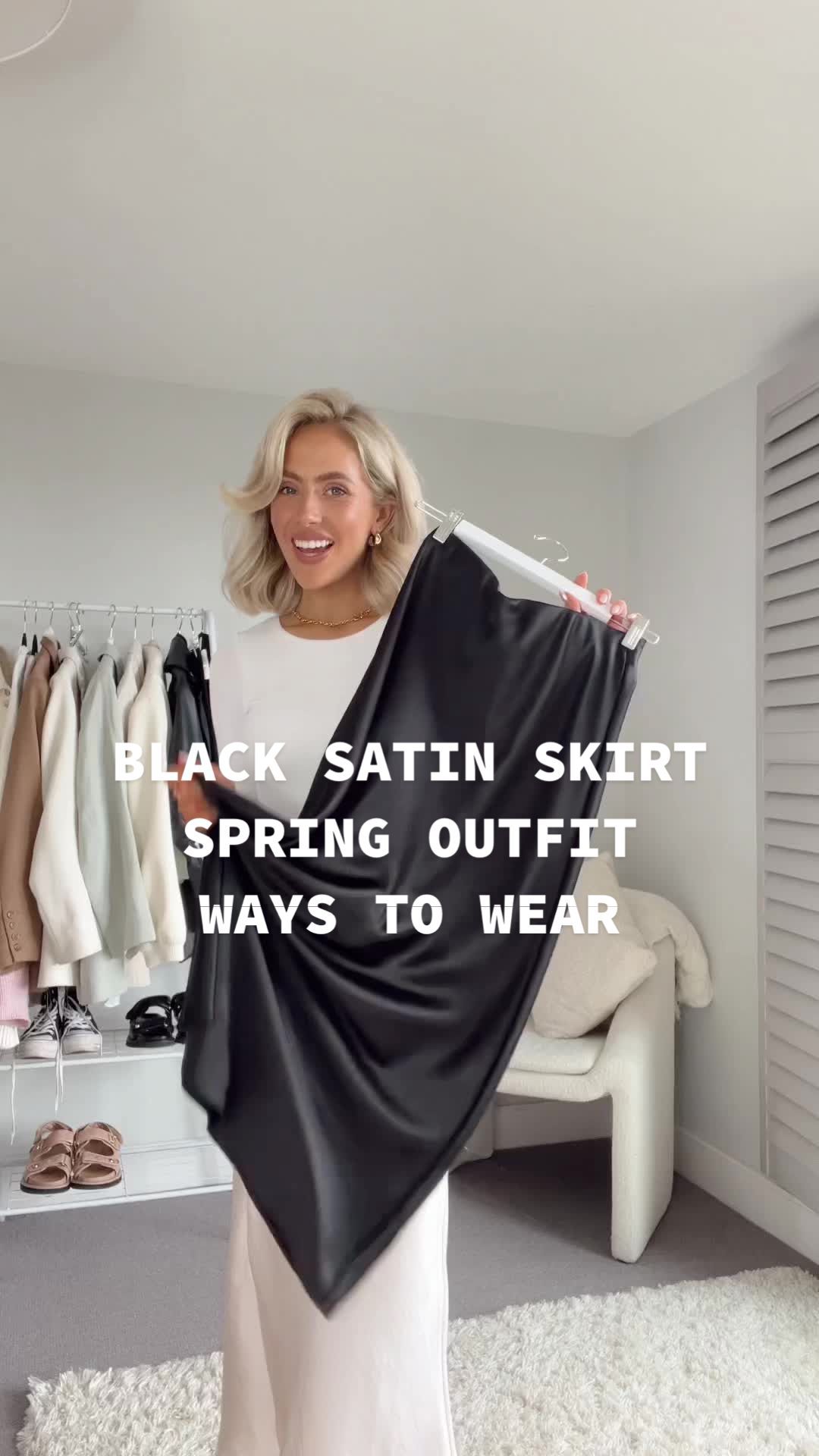 black satin skirt outfit ideas 0087