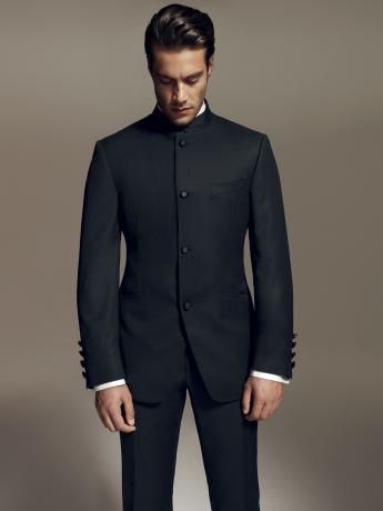 black suit outfit ideas 0037