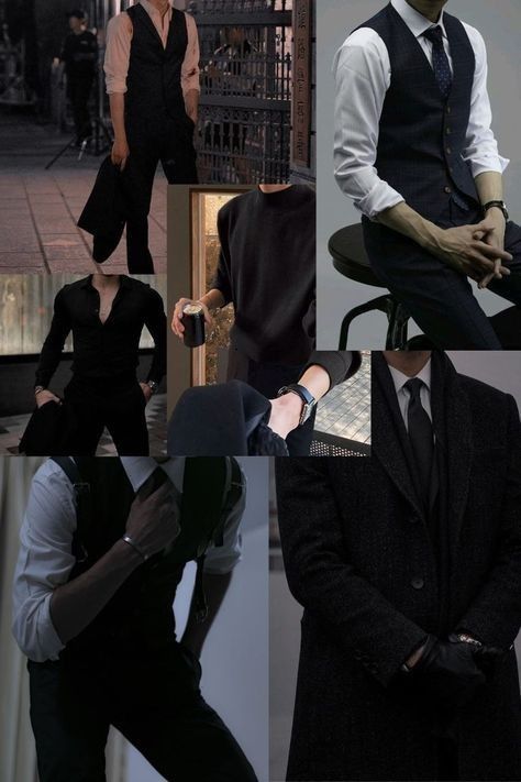 black suit outfit ideas 0044