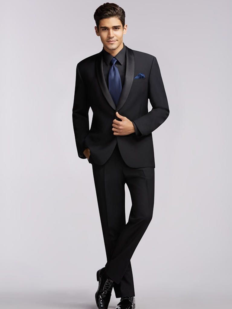 black suit outfit ideas 0064