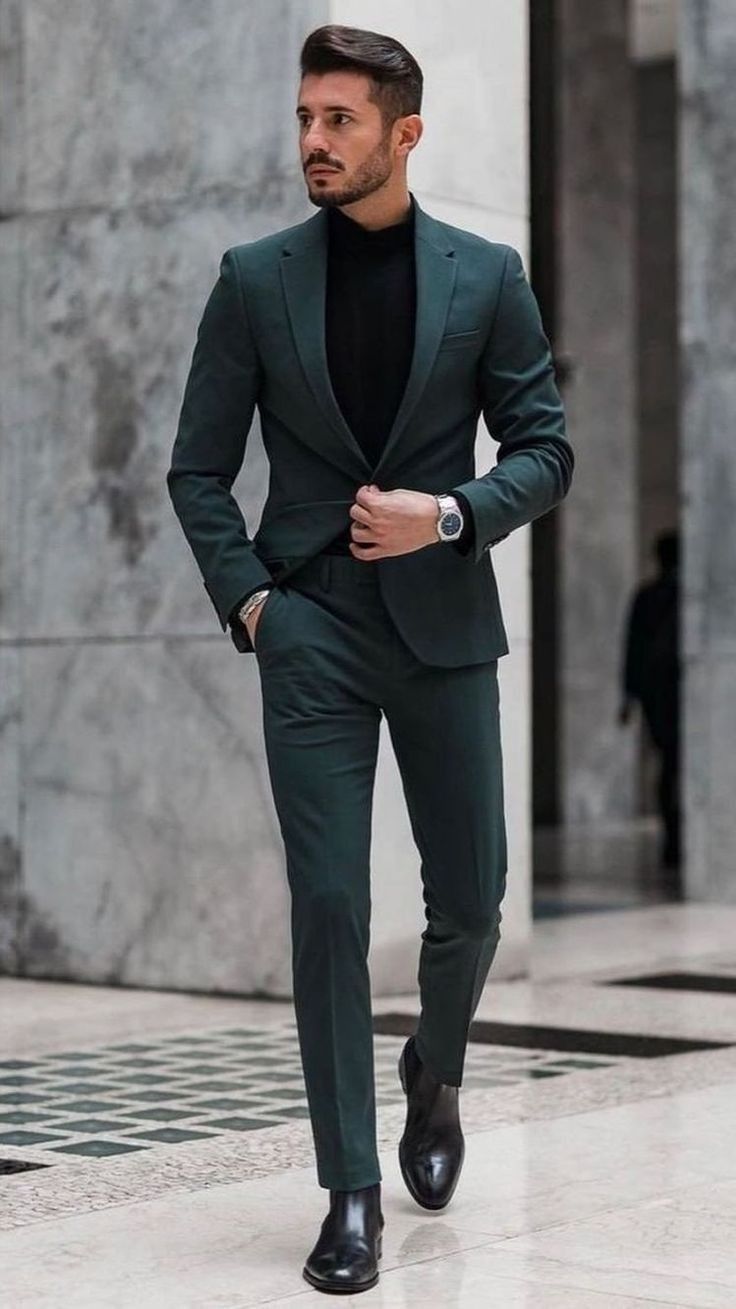 black suit outfit ideas 0072