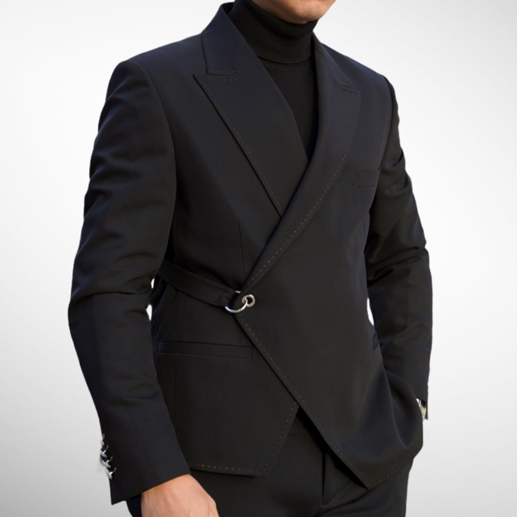 black suit outfit ideas 0091