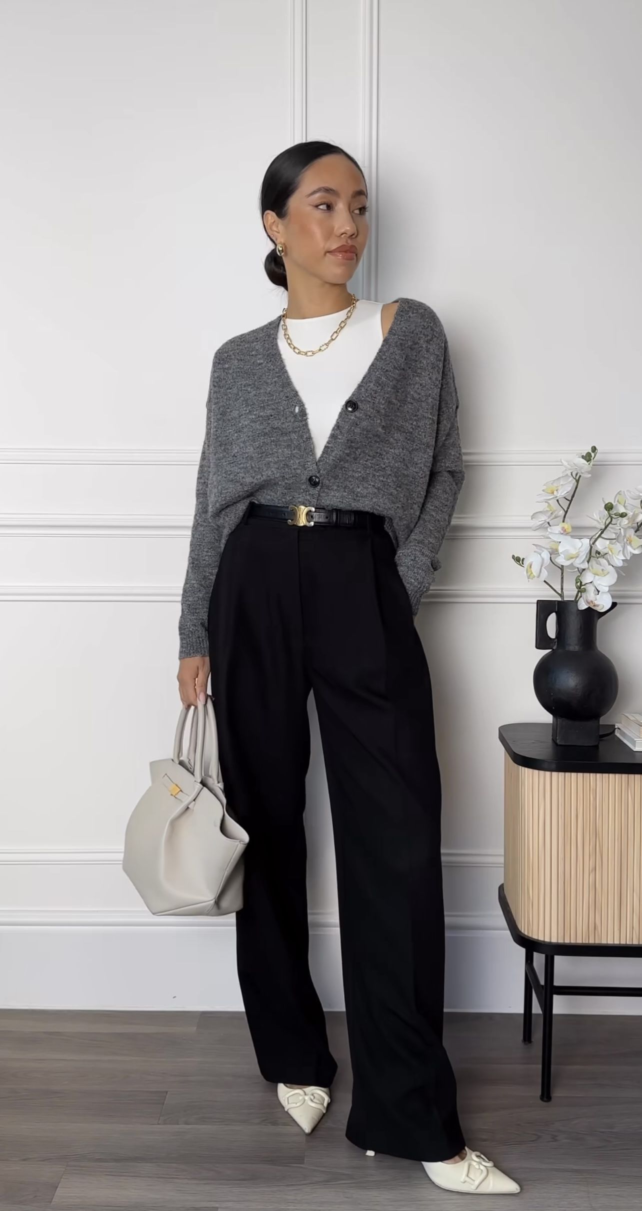 black trouser outfit ideas