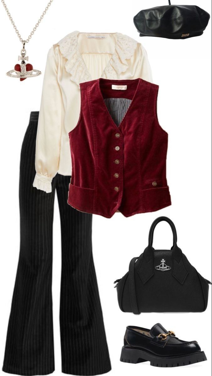 black white and red outfit ideas 0018