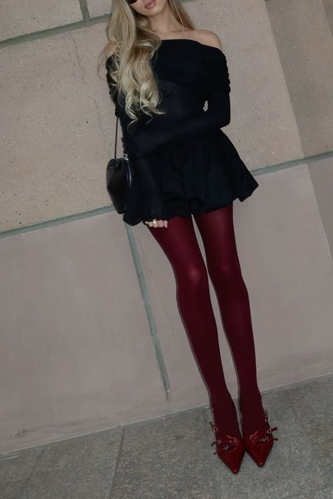 black white and red outfit ideas 0026