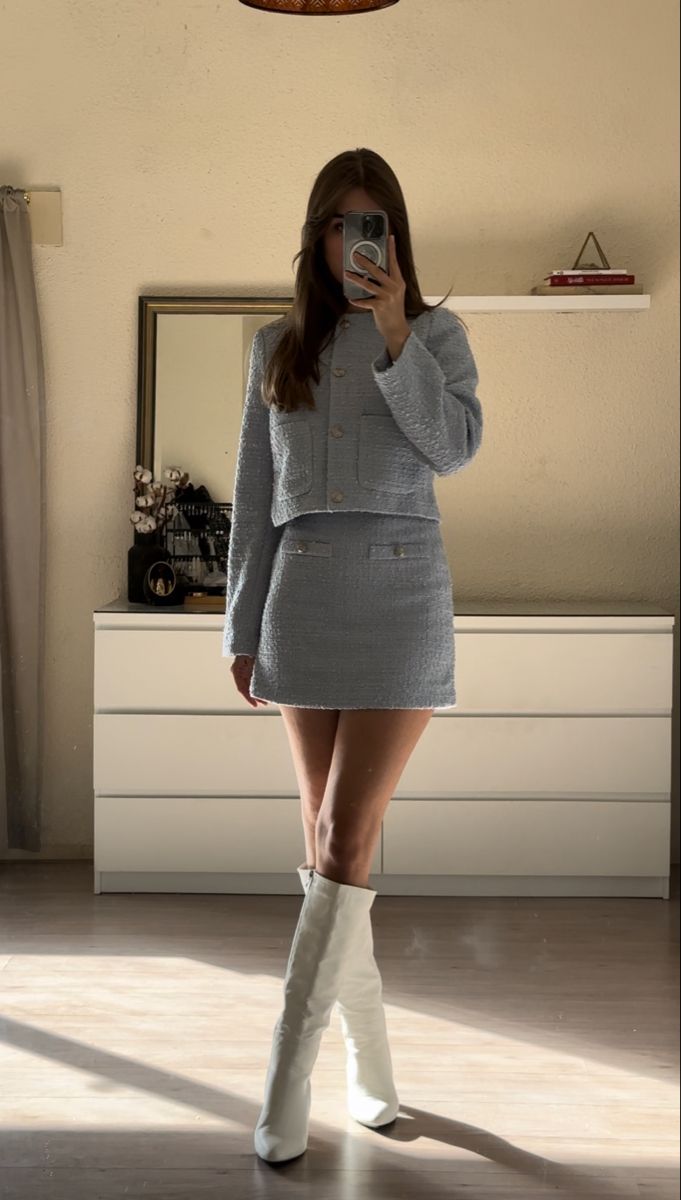 blue boots outfit ideas 0040