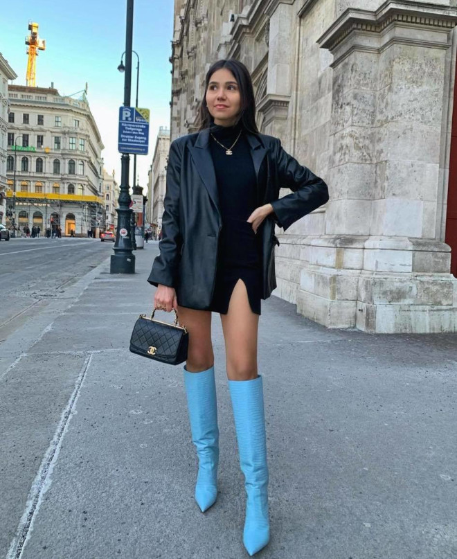 blue boots outfit ideas 0044