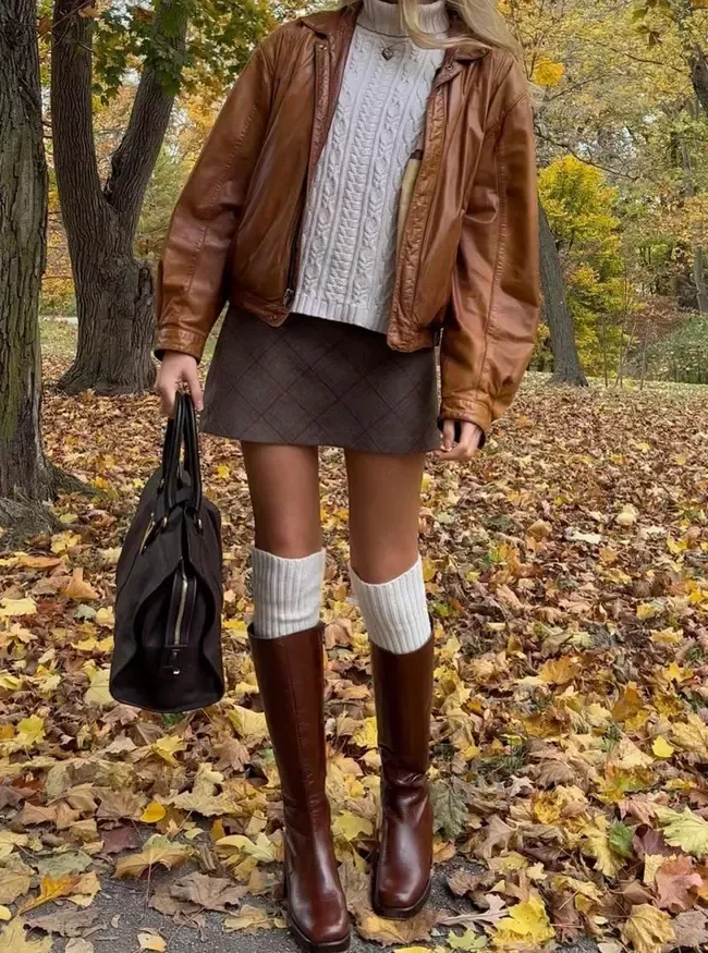 brown boots outfit ideas 0046