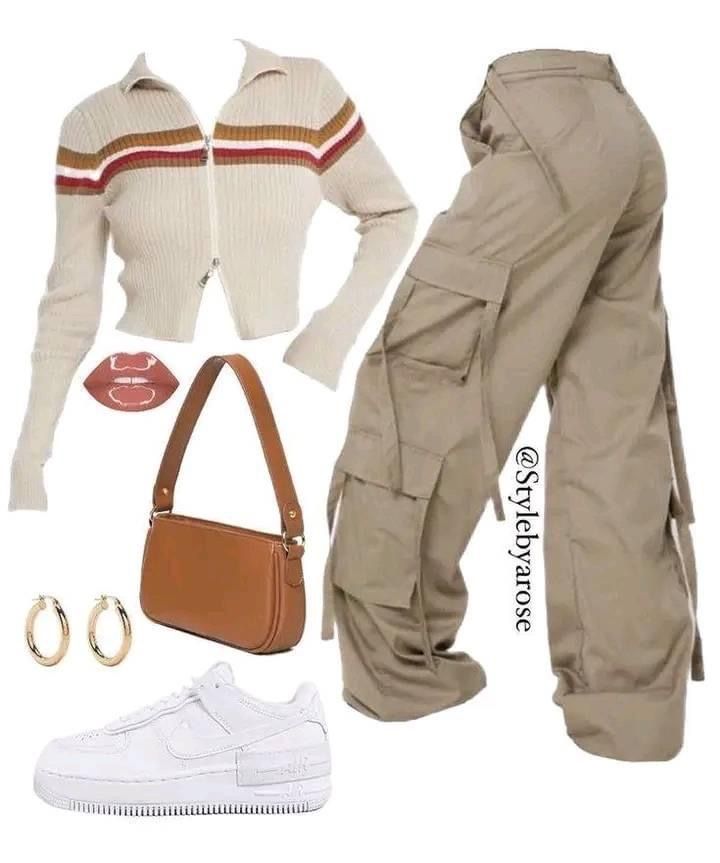 brown cargo pants outfit ideas 0092