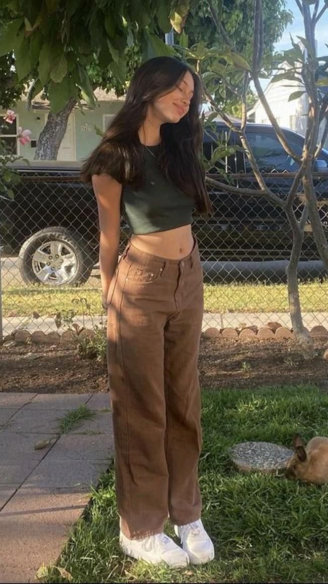 brown cargo pants outfit ideas 0099