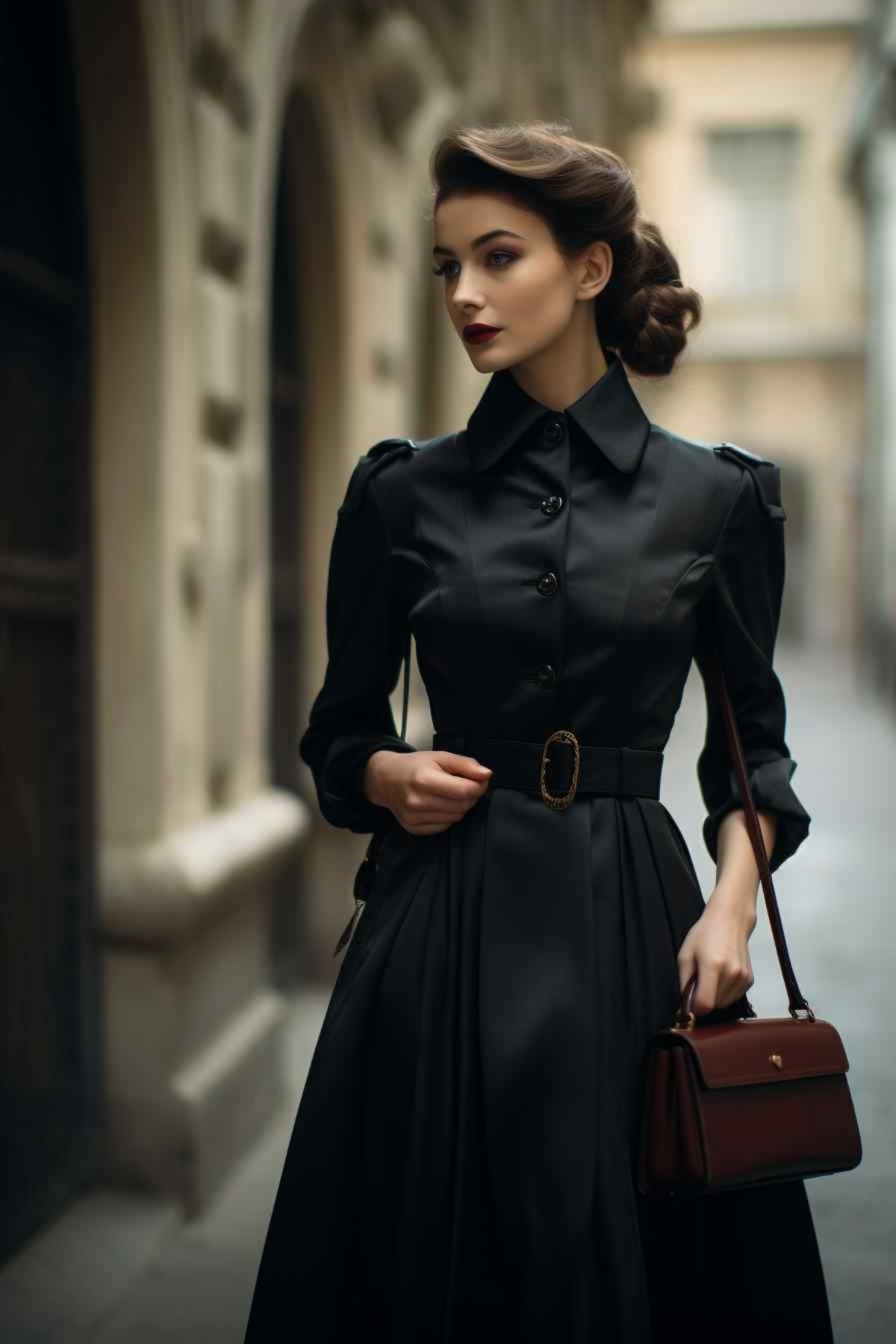 brown dress outfit ideas 0065