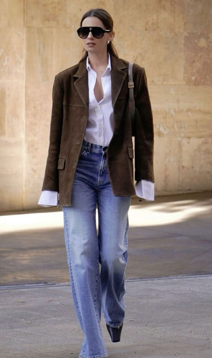 brown jacket outfit ideas 0024