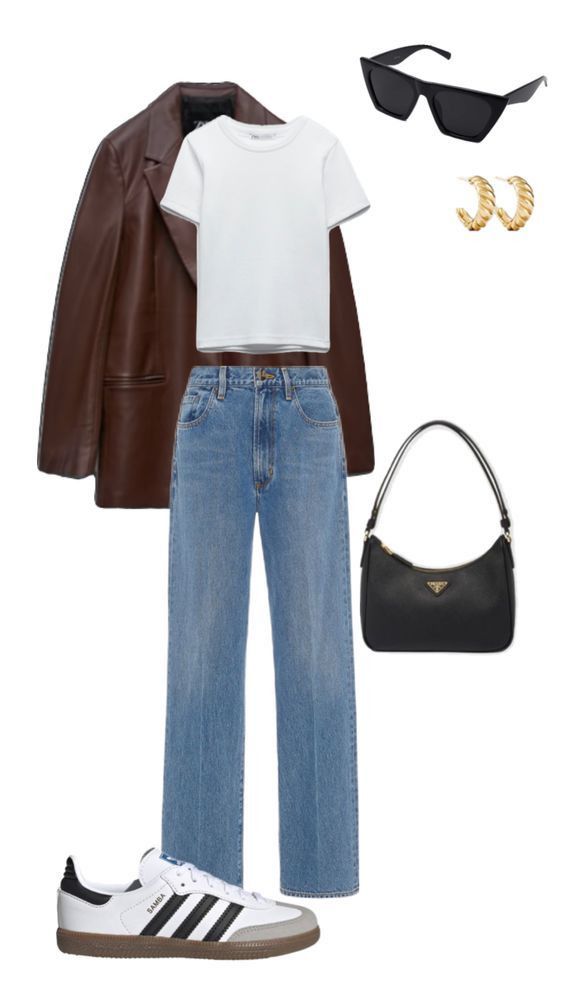 brown jacket outfit ideas 0093