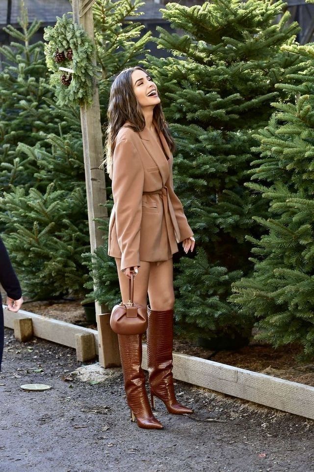 brown knee high boots outfit ideas 0046