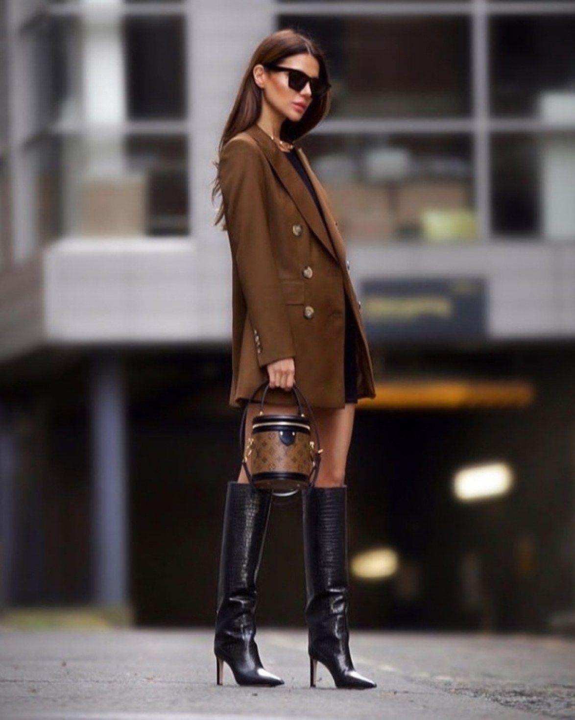 brown knee high boots outfit ideas 0055