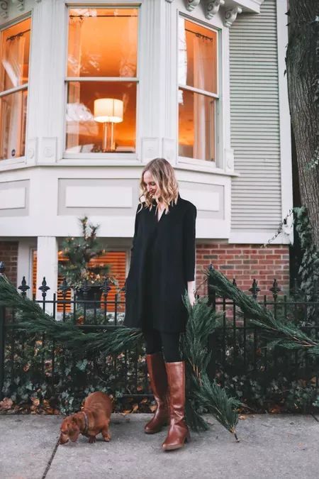 brown knee high boots outfit ideas 0057